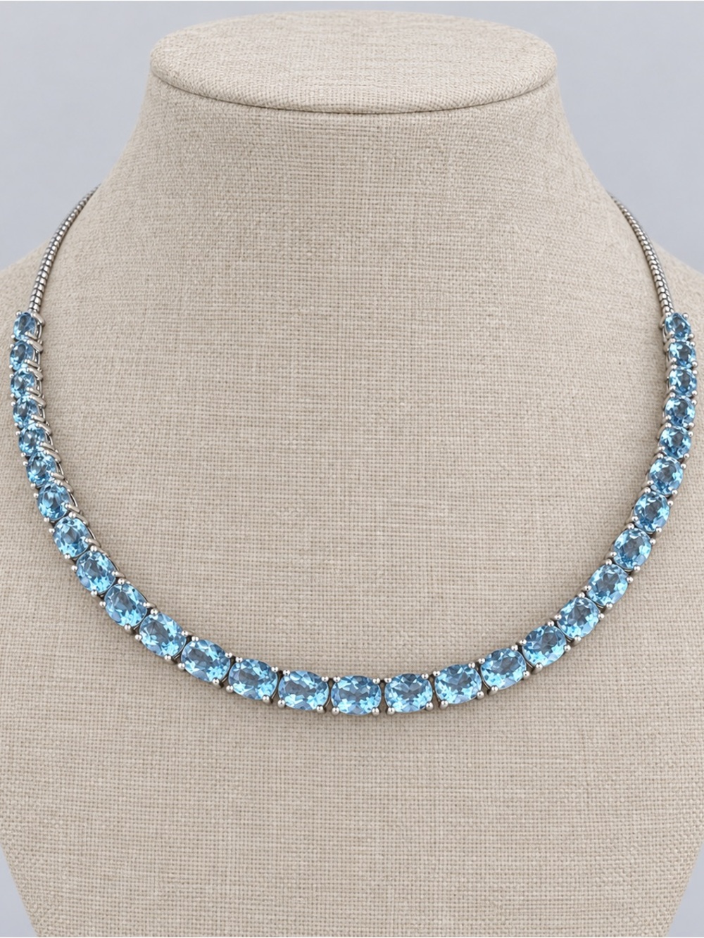 Elegant Blue Gemstone Necklace